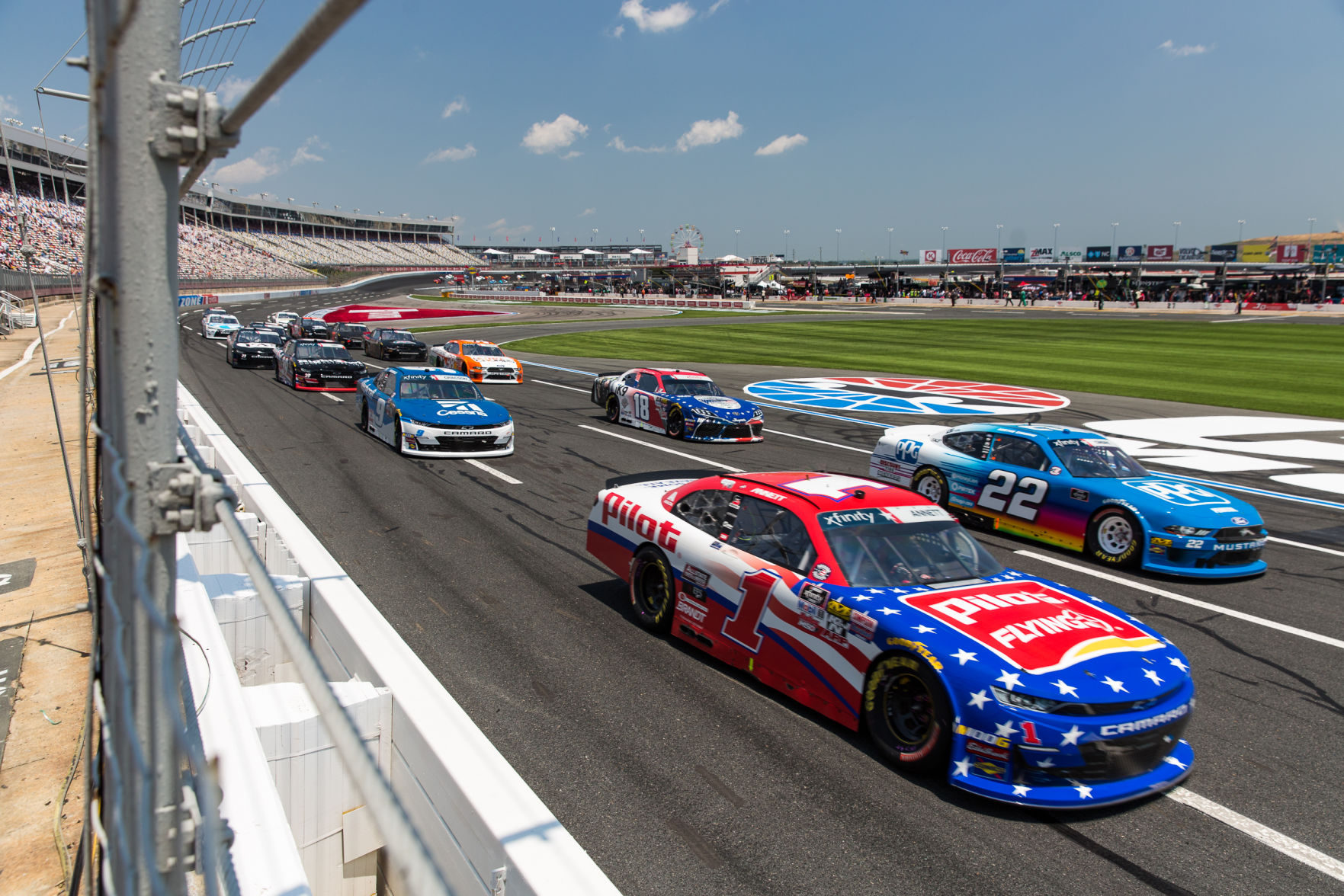 NASCAR's Xfinity Series 38th Annual Alsco 300 action on Saturday at Charlotte Motor Speedway.